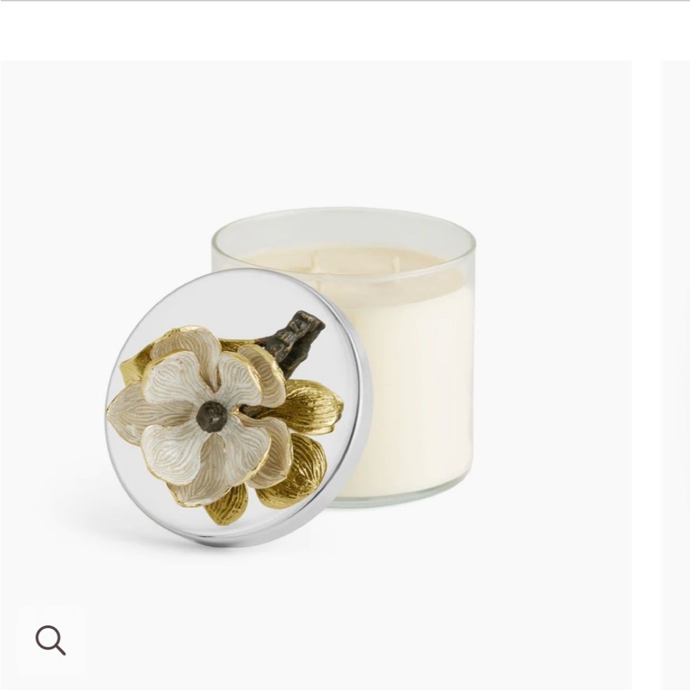 new in box michael aram vintage bloom candle